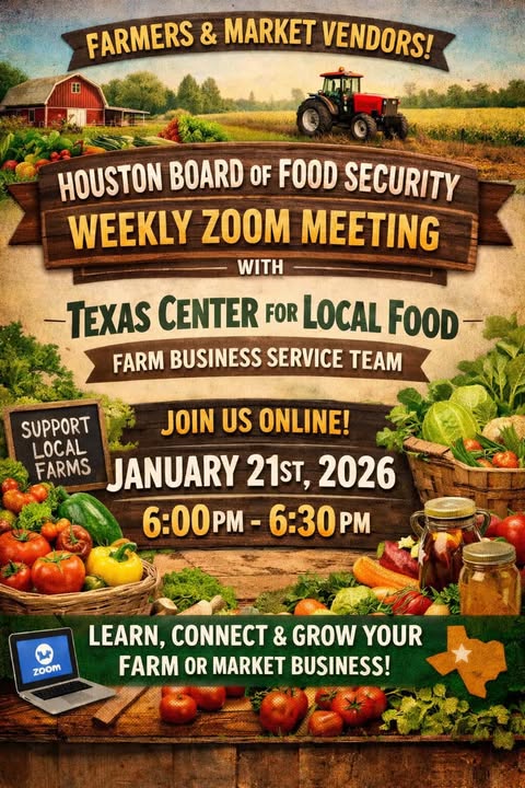Farmers & Market Vendors Weekly Meeting Flyer